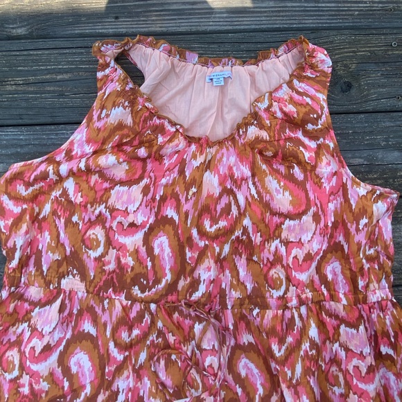 Isaac Mizrahi live Maxi Sundress sz 2X orange peach pink sleeveless - Picture 8 of 14